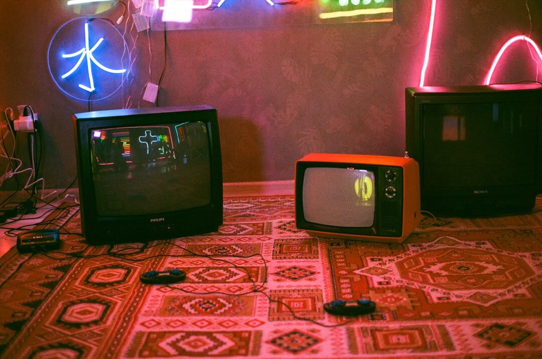 vintage television set